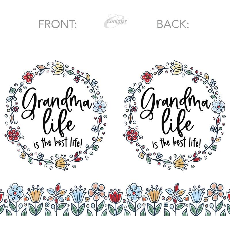 Grandma Life Double Wall Insulated Unbreakable Plastic Tumbler with Lid Holds 16 Ounces BPA Free Microwave Safe Dishwasher Safe