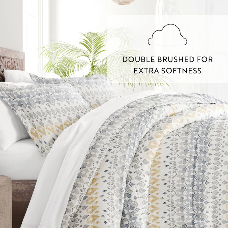 Becky Cameron Mayan Stamp Pattern Reversible Down Alt Comforter Set