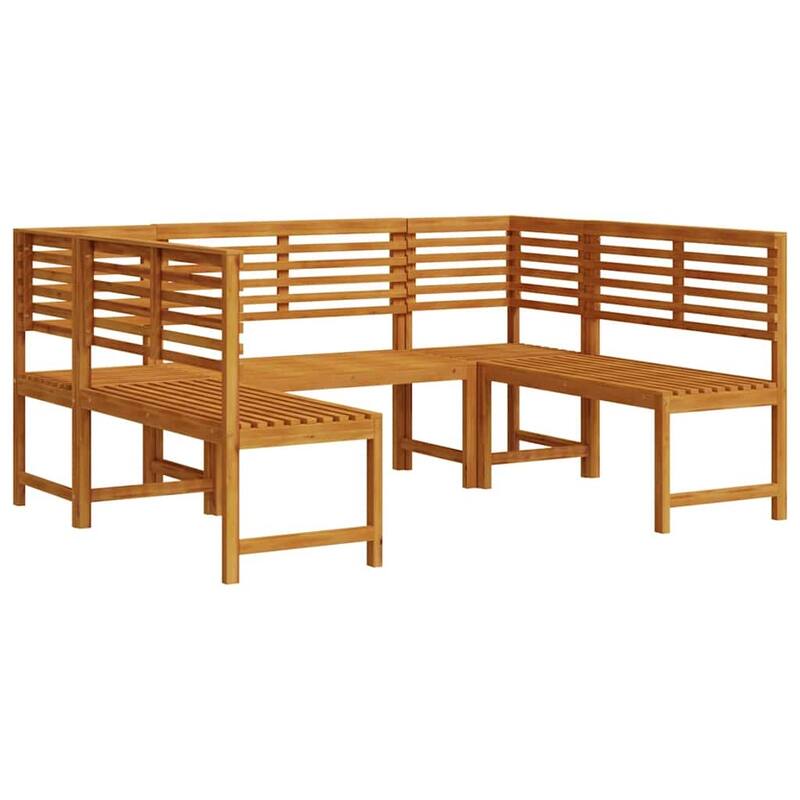 vidaXL Garden Bench Set Brown solid acacia wood - 20 x 35 x 30