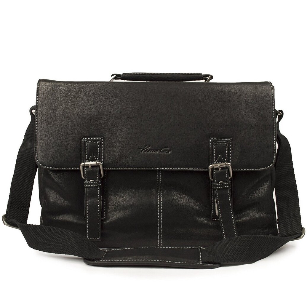 kenneth cole leather computer bag