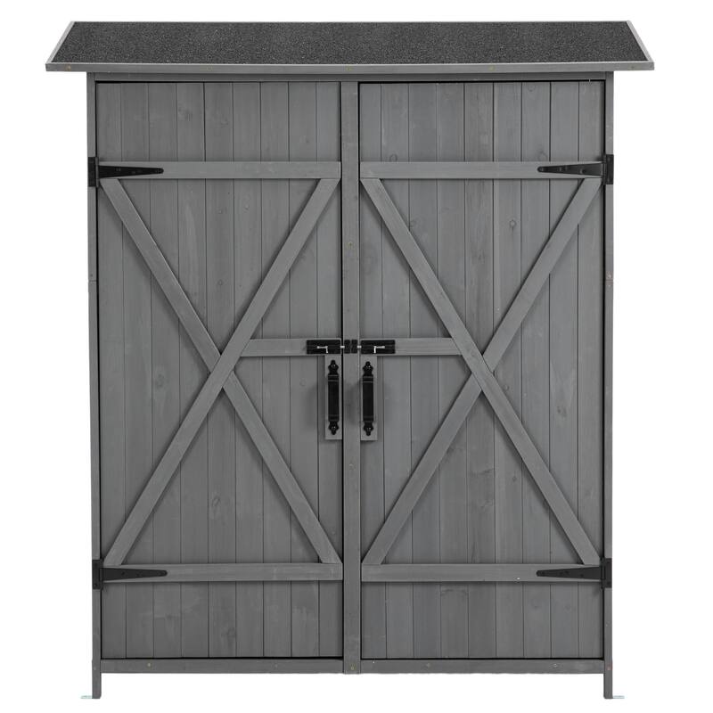 Outdoor Storage Shed with Lockable Door