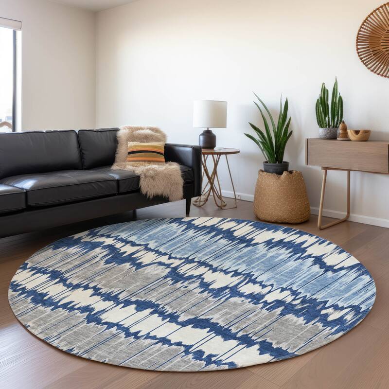 Machine Washable Indoor/ Outdoor Chantille Contemporary Ombre Rug