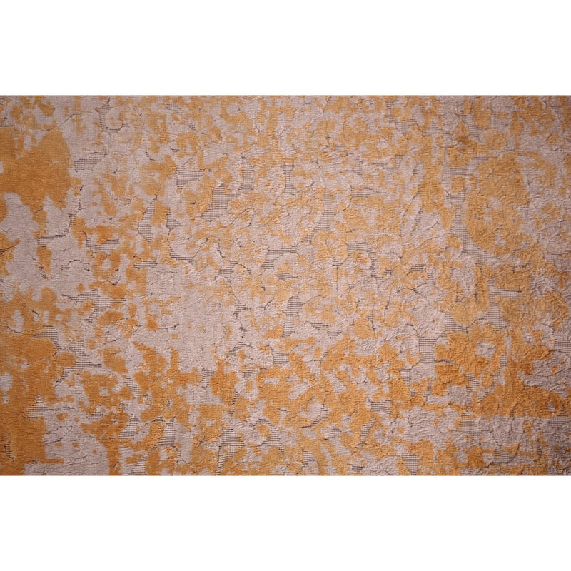 Contemporary Colorful Abstract Area Rug Handmade Wool Carpet - 7'10" X 9'11"