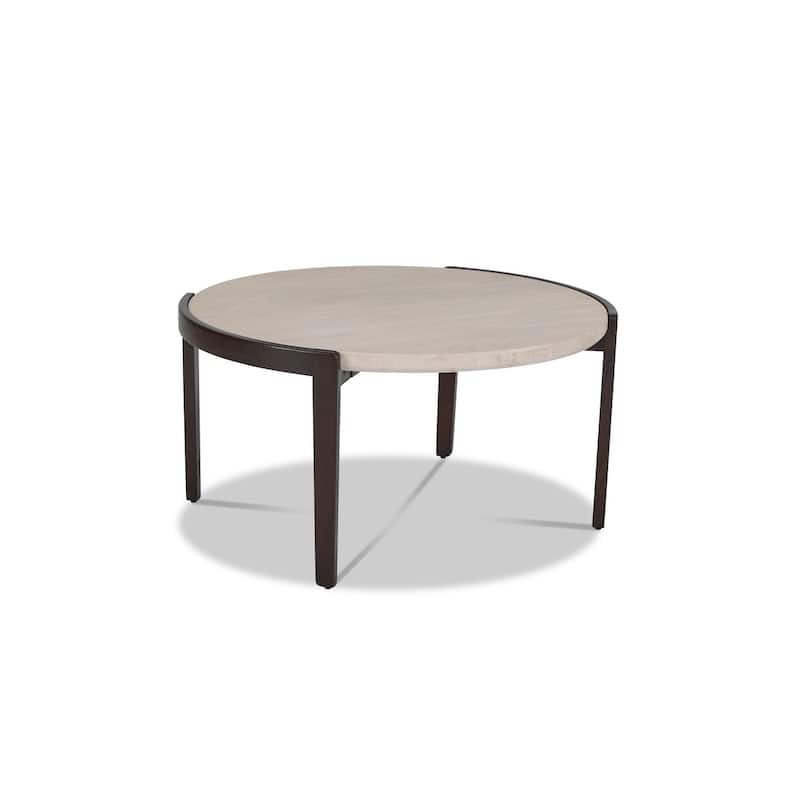 Palette Stone Round Coffee Table - 35" x 18" x 35"