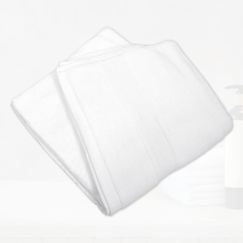1 Pcs Cotton Bath Towel, Plain Soft Absorbent Cotton Bath Towel, 27.56" x 55.12"