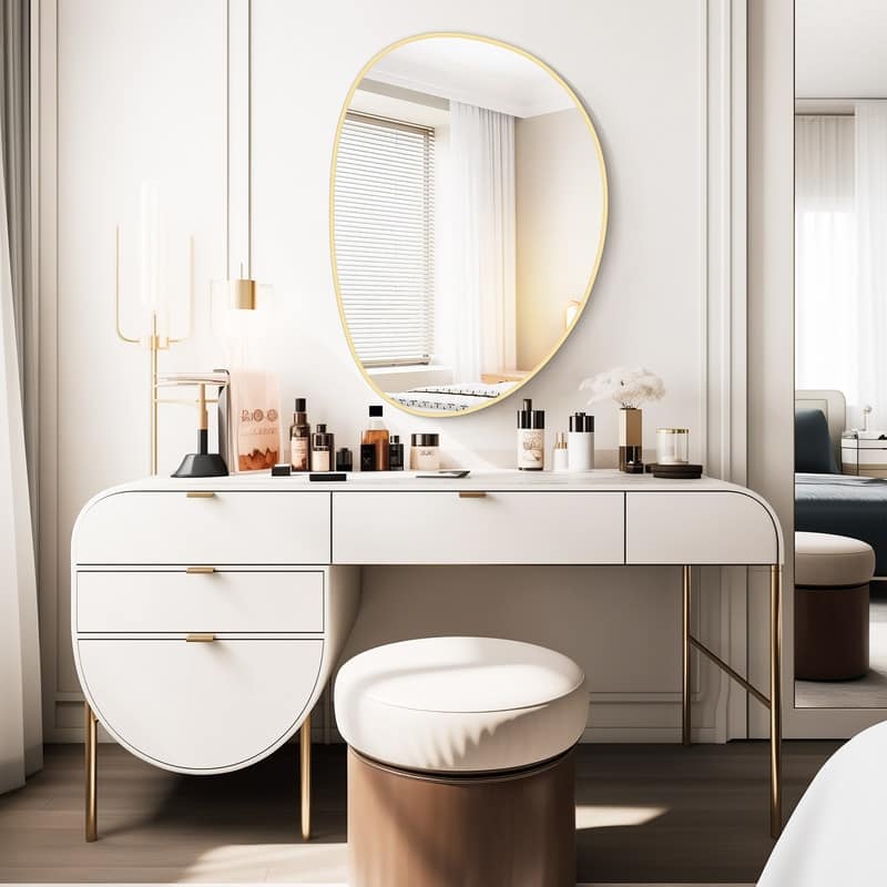 Aluminum Alloy Asymmetrical Wall Mirrors