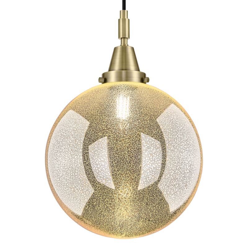 Innovations Lighting 447-1P-G208-12 Beacon 12" Wide Pendant with - Antique Brass
