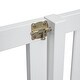 preview thumbnail 4 of 10, Pine Twin Over Full Bunk Bed with Safety Guardrails, White