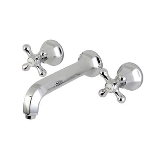 Metropolitan Two-Handle 3-Hole Wall Mount Bathroom Faucet