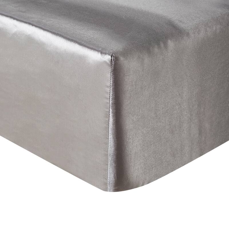 Silky Satin Bed Sheets Set Pillowcase Deep Pocket Flat Fitted Sheet