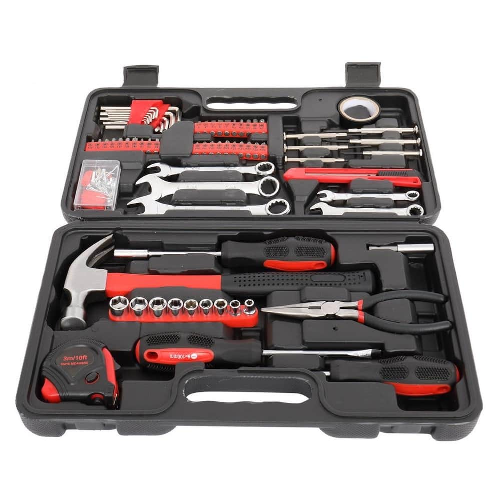 148 Piece Household Tool Set, Red
