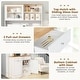 preview thumbnail 10 of 8, Gymax Double Tilt Out Trash Cabinet w/ Hutch Kitchen Pantry Storage