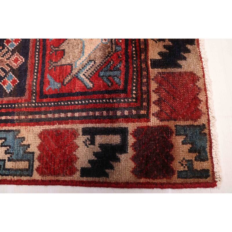 ECARPETGALLERY Hand-knotted Andelz Red Wool Rug - 4'0 x 6'11