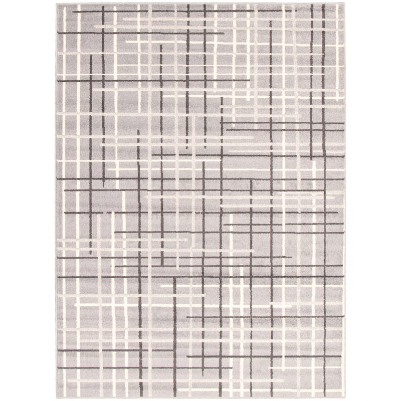 ECARPETGALLERY Tessa Transitional Rug - 3'11" x 5'7" - Silver
