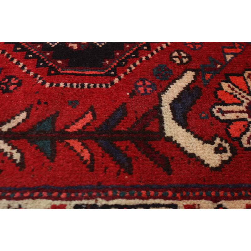 ECARPETGALLERY Hand-knotted Melis Vintage Red Wool Rug - 3'4 x 5'2
