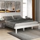 preview thumbnail 17 of 62, Solid Wood Platform Bed Frame with Headboard & Strong Slats Support
