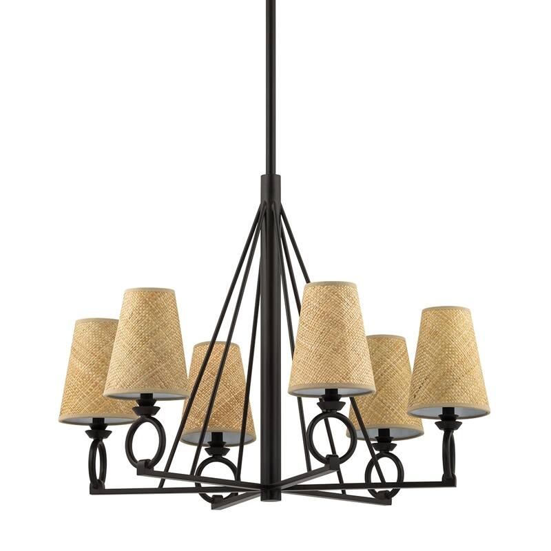 Pendelton 6 Light Chandelier - Aged Iron
