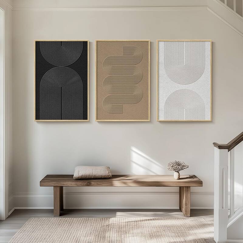 Paintings Artwork for Walls, Minimalist Geometric Pictures
