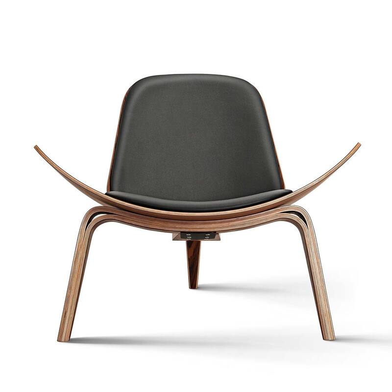 Mid Century Modern Lounge Tripod Design Shell Chair
