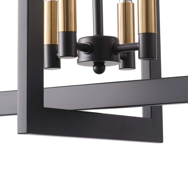 8-Lights Candle Shape Adjustable Kitchen Island Lights - 31.9"D×11.8"W×84.7"H (Adjustable)