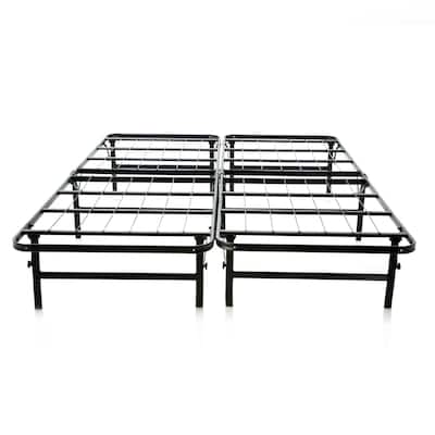 Brookside Queen-size Platform Bed Frame and Box Spring in One Foldable Bed Base