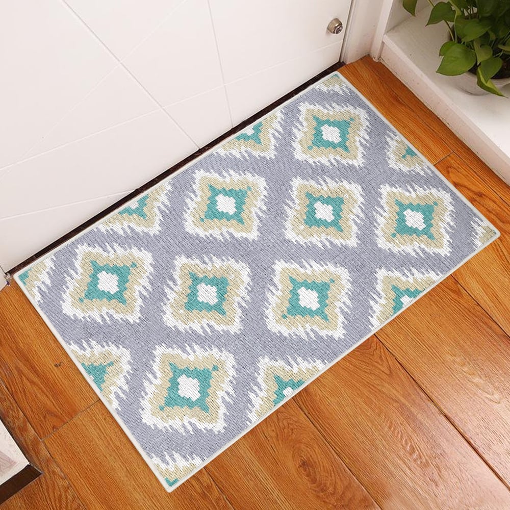 Sussexhome Heavy Duty Ultra Thin Non Slip Washable Cotton Indoor Rug - 2' x 3'