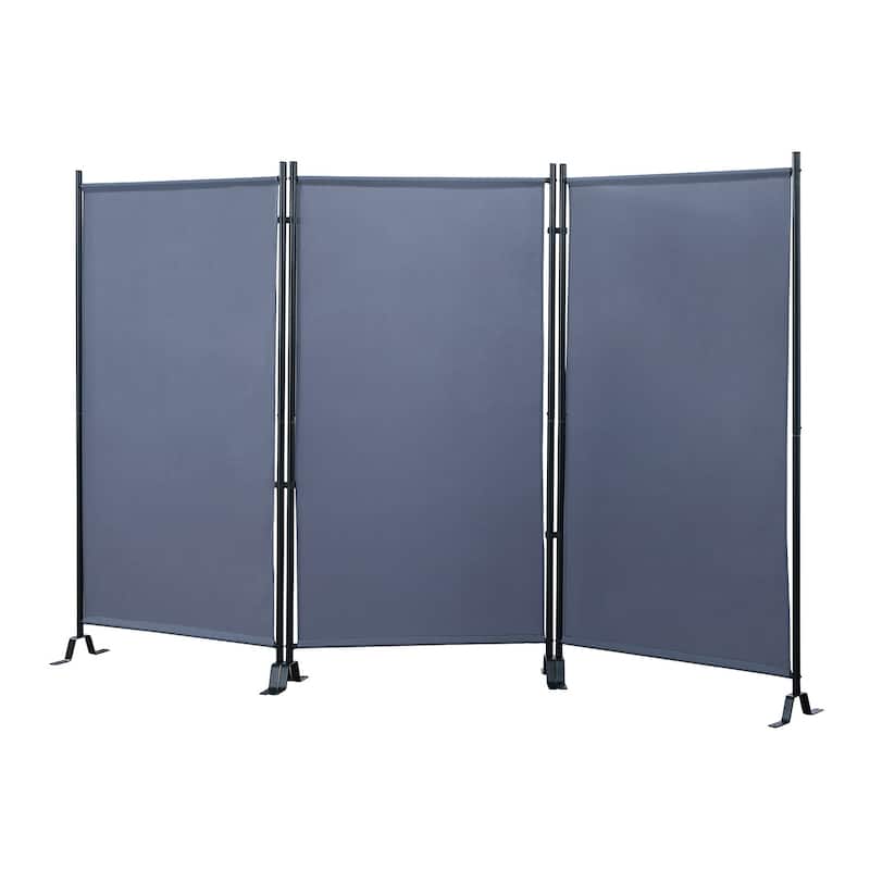 Proman Products Galaxy Indoor/ Outdoor 3-panel Room Divider - Grey