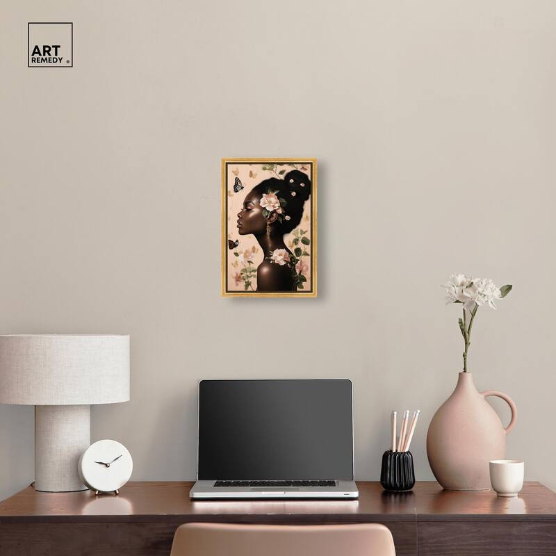Apricot Whisper Canvas by Art Remedy