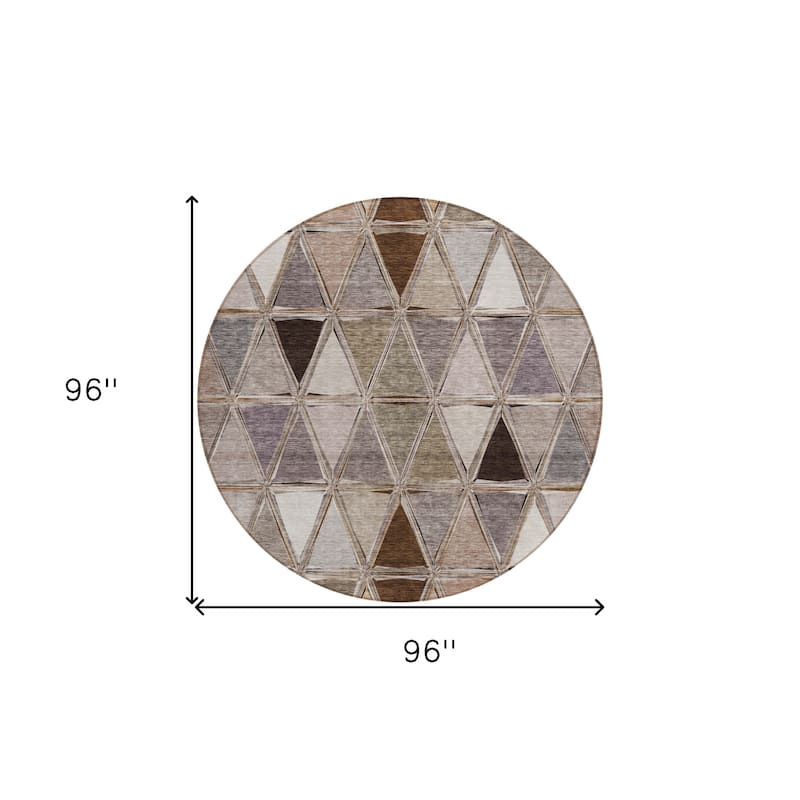 HomeRoots Geometric Transitional Rectangle Outdoor Rug