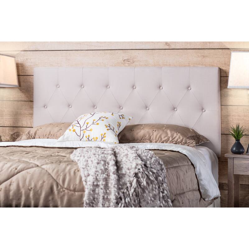 Furniture of America Zele Modern Ivory Linen Adjustable Headboard - Ivory