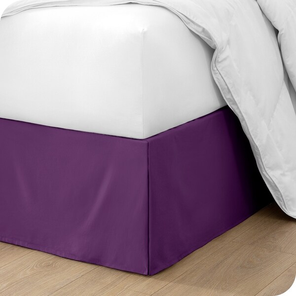 Bare Home Pleated Bed Skirt 15 Inch Tailored Drop Easy Fit Bed Bath Beyond 20010196