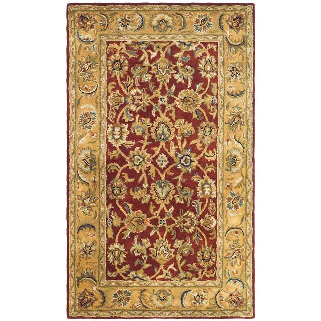 SAFAVIEH Handmade Classic Clotilda Traditional Oriental Wool Rug - 2'3" x 4' - Rust/Camel