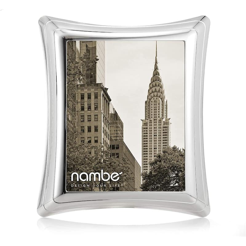 Nambe Portal Picture Frame - Holds One 8 x 10 Photo - Silver