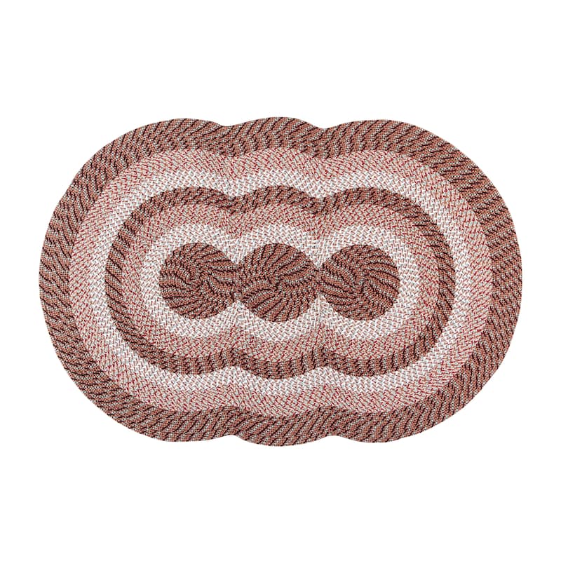 Better Trends Country Braid Reversible Area Rug