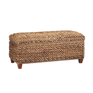 Laughton Hand-Woven Banana Leaf Storage Trunk