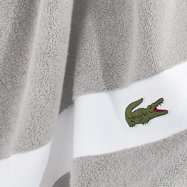Lacoste Sport Stripe 6-Piece Supima 100% Cotton Bath Towel Set - 2