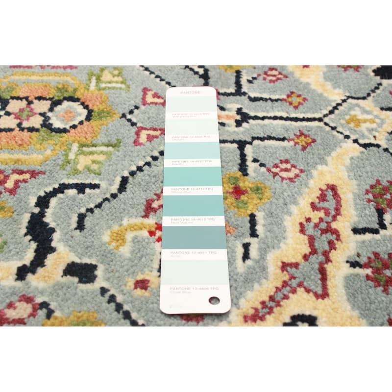ECARPETGALLERY Hand-knotted Serapi Heritage Light Blue Wool Rug - 2'5 x 9'11