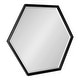 preview thumbnail 22 of 35, Kate and Laurel Calter Hexagon Framed Wall Mirror 30x35 - Black
