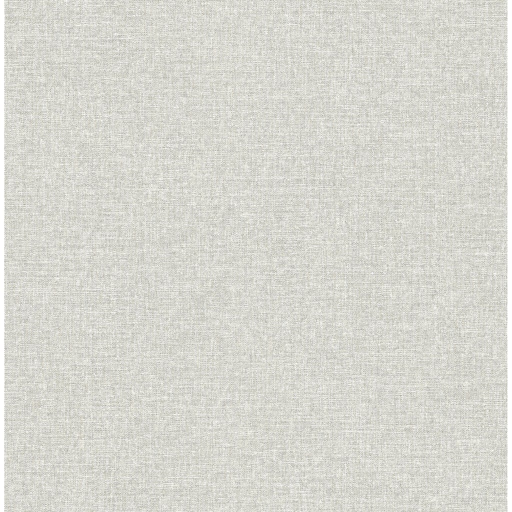 A-Street Prints Asa Grey Linen Texture Wallpaper