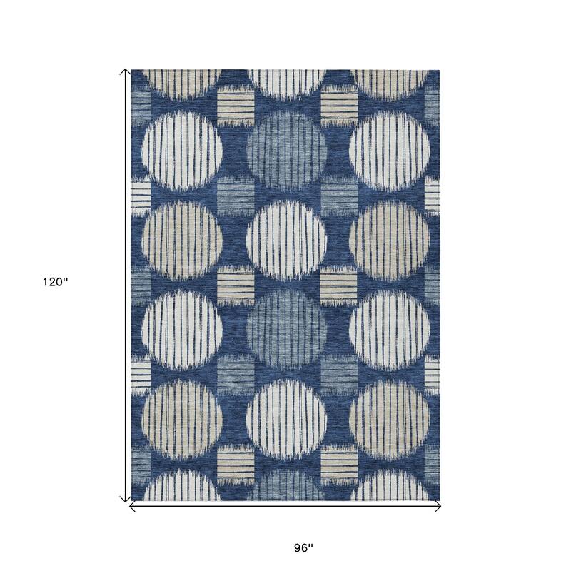 HomeRoots Geometric Transitional Rectangle Outdoor Rug