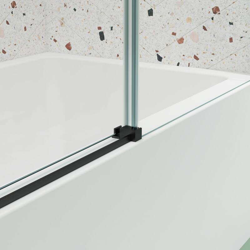 56"-60"W x 58"H Bathtub door with high quality stainless steel handle
