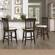 preview thumbnail 11 of 15, Eleanor Slat Back Wood Swivel Stool by iNSPIRE Q Classic
