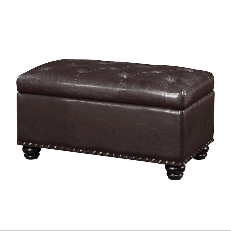 Storage Ottoman - Upholstered Accent Bench with Lift-Top Storage, Comfortable Seating, and Versatile Modern Design