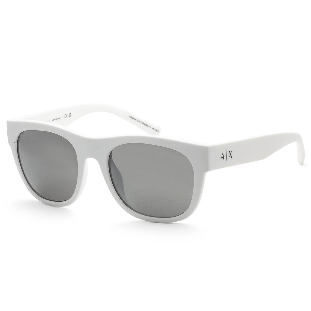 Armani Exchange Men's 55mm Matte White Sunglasses
