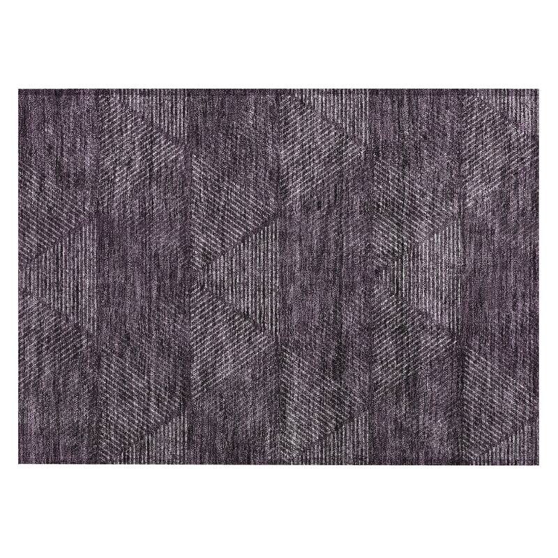 Machine Washable Indoor/ Outdoor Chantille Contemporary Prism Rug