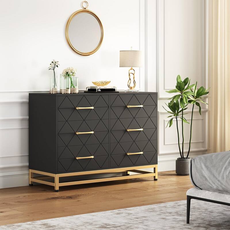 6/8 Drawer Dresser for Bedroom, Large Modern Storage Chest for Closet