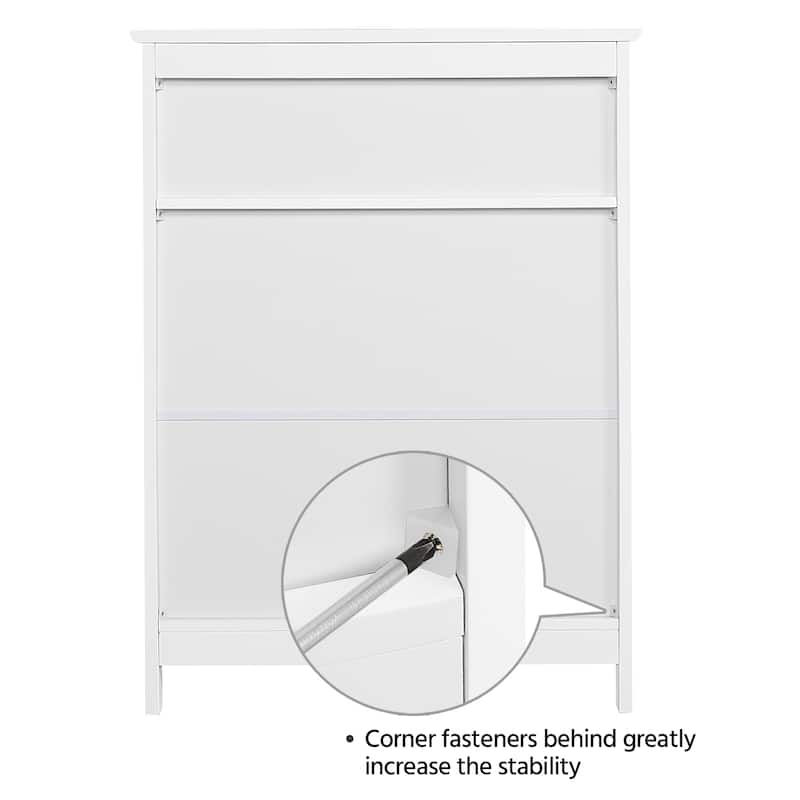 Yaheetech Bathroom Storage Cabinet with Adjustable Shelf Floor Rack