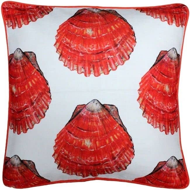Big Island Bay Scallop Throw Pillow