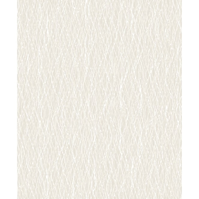 Brewster Molly Beige Twist Wallpaper - 21in x 396in x 0.025in