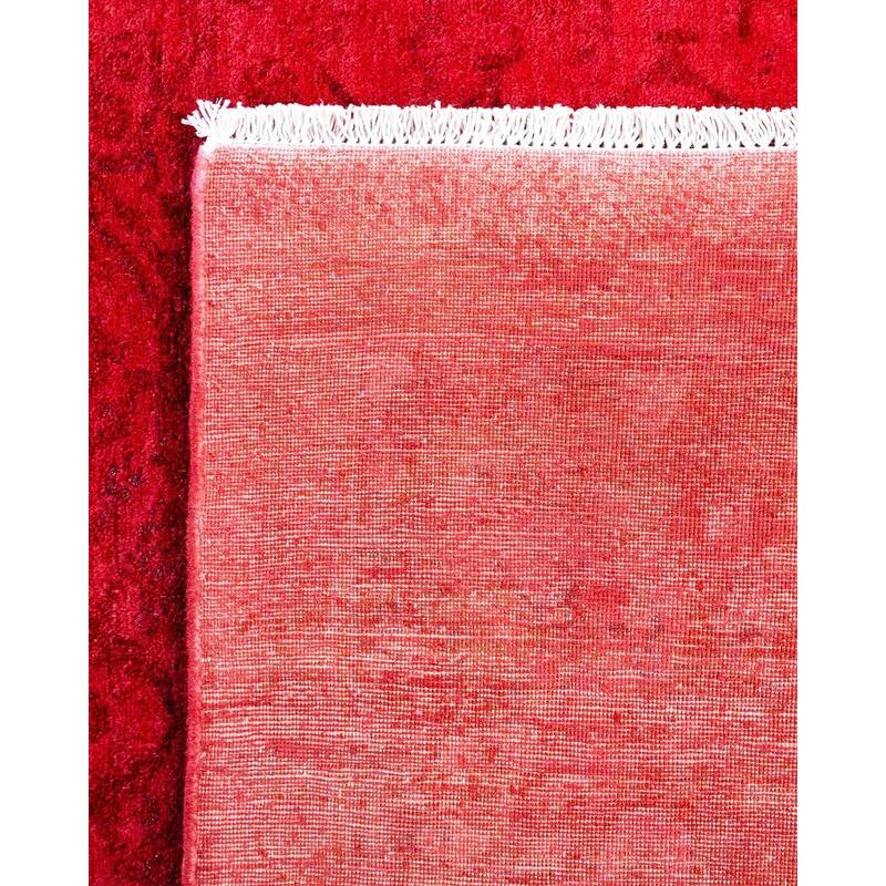 Fine Vibrance One-of-a-Kind Hand-Knotted Area Rug - Pink, 5' 1" x 5' 1" - 5' 1" x 5' 1"